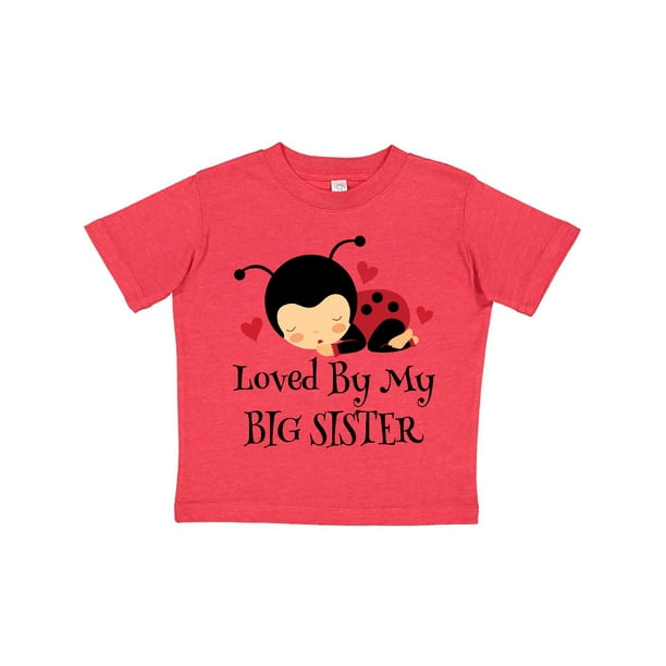 inktastic Little Sister Ladybug Toddler T-Shirt 